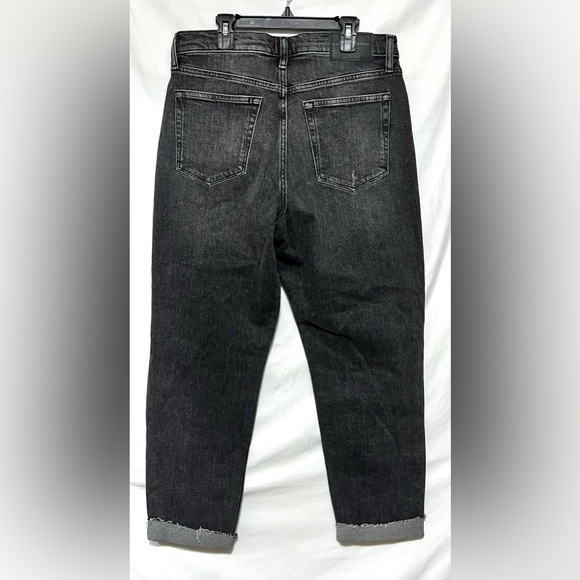 NWT Lucky Brand High Rise Drew Mom Jeans Distressed Casual Denim Cuffed Straight - Picture 11 of 16